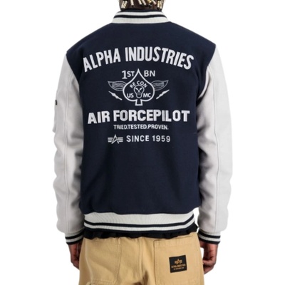 Alpha Industries zimná bunda Varsity Air Force Jacket ultra navy