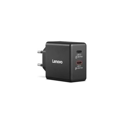 Lenovo Dual USB-C 65W GaN Charger Black EU (40AW065BEU)