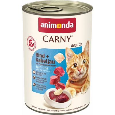 Animonda Carny Adult hovädzia, treska, petržlen 400 g