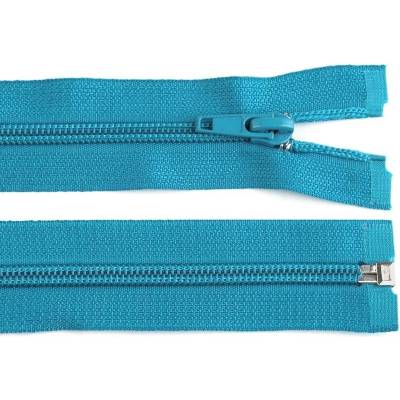 Pro Háčkování Spirálový zip No 5 dělitelný 30 cm sytě modrý