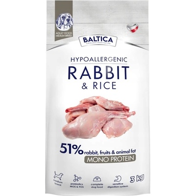 Baltica Adult Rabbit&Rice M 3 kg