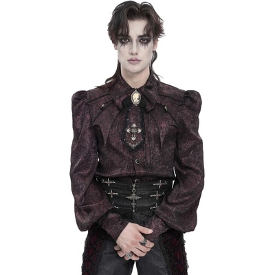 Devil Fashion košele Gothic červená