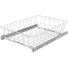 Interex design Výsuvný kôš CLASSICO Biely / Obyčajné výsuvy - 600 mm / 100 mm
