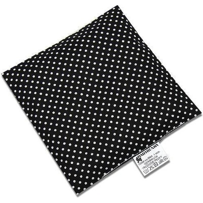 Babyrenka Nahrievací vankúšik z čerešňových kôstok 15x15cm Dots black