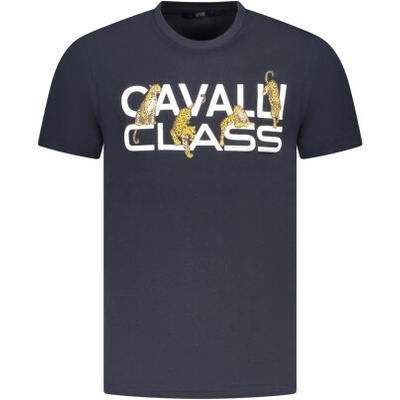Cavalli Class Pánské tričko s krátkým rukávem modré