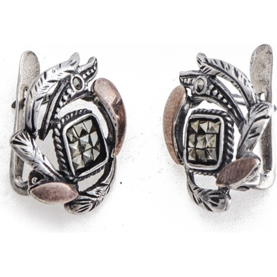 Zlatnictví Zlatíčko náušnice portugalské stříbro s markazity B39403