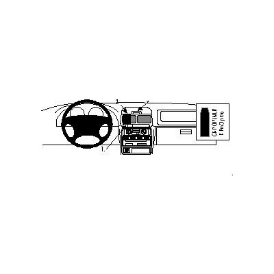 Brodit ProClip montážna konzola na palubnú dosku pre Subaru Forester 98-02, 852505