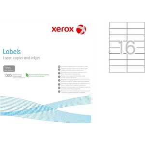  Етикети Xerox 105x37 mm A4 100 л. 16 етик (A4 100)