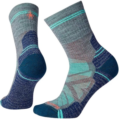 Smartwool dámske outdoorové ponožky W HIKE LIGHT CUSHION MID CREW sivá mix