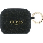 Guess силиконов бляскав калъф Ring за AirPods Pro 3 черен (GUAP3SGGEK)