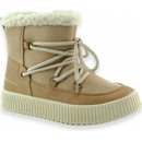 Wojtyłko dívčí zateplené zimní boty kozačky 4Z26102 béžové