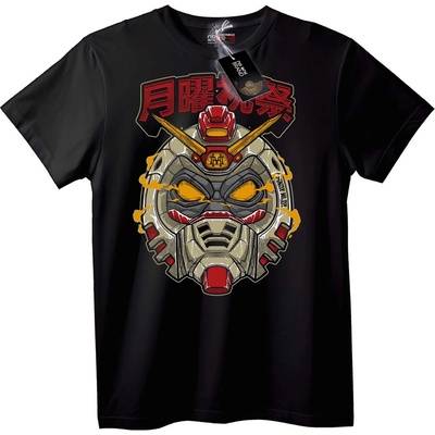 NOONEBRAND Тениска Gundam Роботна глава - 2XL, Black