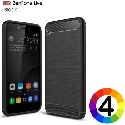 ASUS Zenfone Live ZB501KL Удароустойчив Carbon Fiber Калъф и Протектор