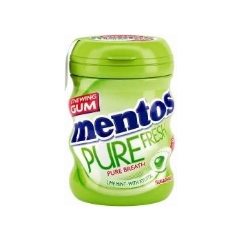 Mentos Pure Fresh дъвки с вкус на лайм и мента кутия 60г