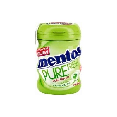 Mentos Pure Fresh дъвки с вкус на лайм и мента кутия 60г