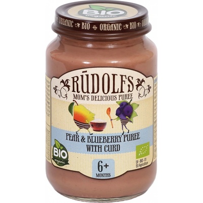 Rudolfs BIO hruška borůvky tvaroh 190 g – Zboží Dáma