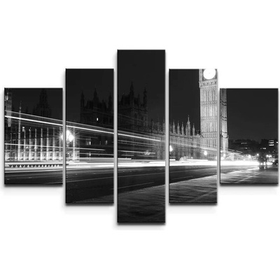 Sablio Obraz - 5-dílný Westminsterský palác - 125x90 cm