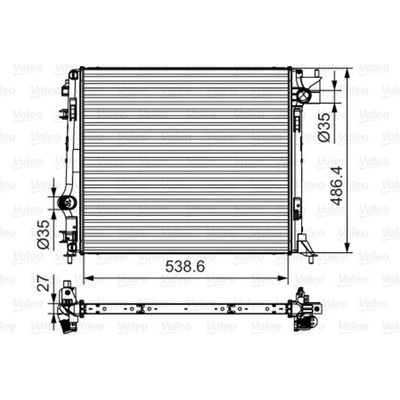 Chladič motora VALEO 701641