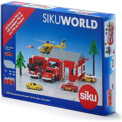 SIKU World Set požární stanice 16 dílů 1:50