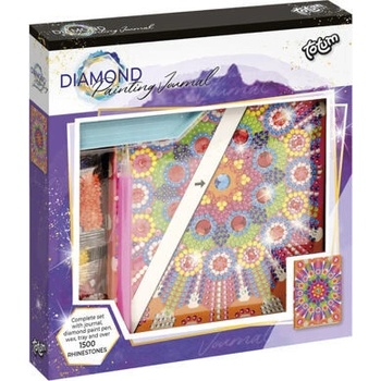 Lowlands Kreatívna sada diamantový denník mandala s nalepovacími diamantmi v krabici 19x21x3cm