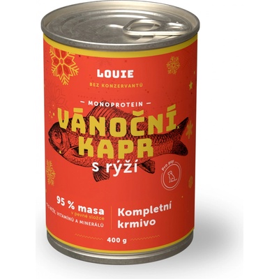 Louie Adult vianočný kapor s ryžou 400 g