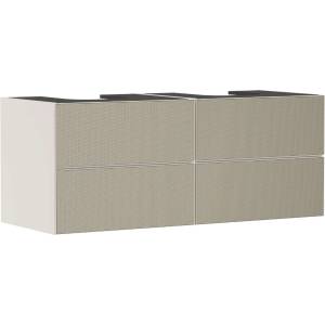 Hansgrohe Xevolos E - Шкафче за умивалник 137x56x55 см, 4 чекмеджета, матово бежово/бронз 54197390 (54197390)