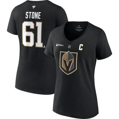 Fanatics Vegas Golden Knights Mark Stone 2023 Stanley Cup Champions Authentic Stack Player Name & Number V-Neck