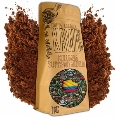 Green Touch Mletá káva KOLUMBIE SUPREMO MEDELIN 100% arabica 1 kg