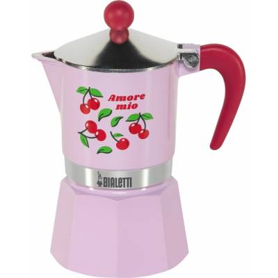 Bialetti Kávovar Kávovar Rainbow 3tz Fruit Vibes - růžový