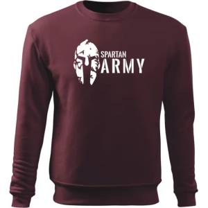 DRAGOWA мъжки суитшърт Spartan Army, бордо, 300г/м2 (5404)