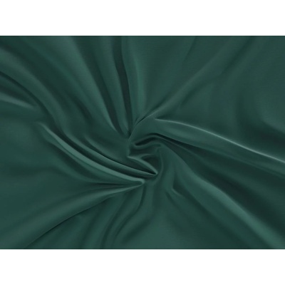 Kvalitex tmavě zelené satén prostěradlo Luxury Collection 200x200