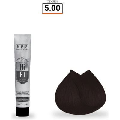 BES Hi-Fi 5.00 intenzivní světle hnědá 100 ml barva na vlasy