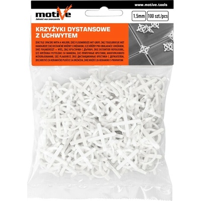 MOTIVE Distančné krížiky s úchytom 1,5 mm (100 ks)