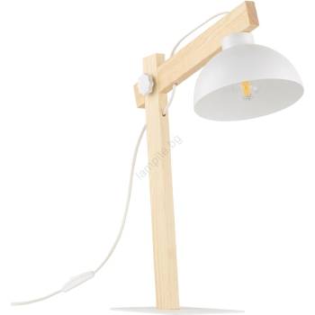 TK Lighting Настолна лампа OSLO 1xE27/15W/230V бор/бял (TK5347)