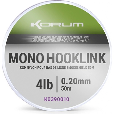 Korum Smokeshield Mono Hooklink 50m 0,20mm 4lb