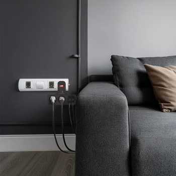 Maclean Токова розетка, четворна с ключ, стабилизиращо краче, тип E, 2x2.5A, 2x16A, MCE224 E/B (MCE224 E/B)