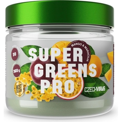 Czech Virus Super Greens PRO V2.0 360 g mango a marakuja