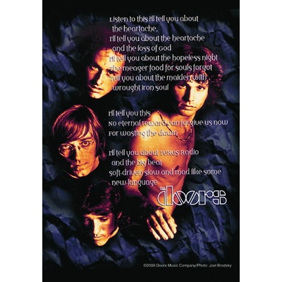 HEART ROCK флагче Doors - Poem- HFL0279