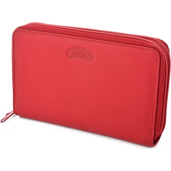Nivasaža N207 PIC R dámská kožená peněženka červená