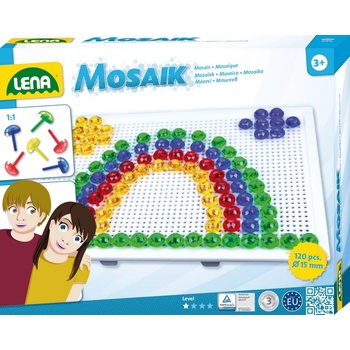 Lena 35607 Mozaika velká klobouček 15 mm krystal