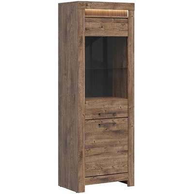 Витрина Torin REG1D1W дъб рибек