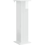 vidaXL Стойка за растения Бял гланц 30, 5 x 30 x 100, 5 см (899752)