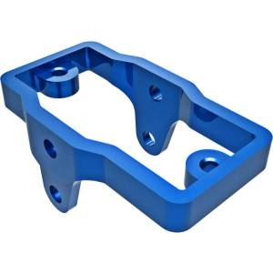 Traxxas алуминиева стойка за серво, синьо анодизирана