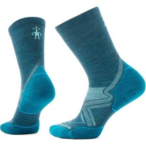 Smartwool Дамски чорапи за бягане Smartwool Women's Run Cold Weather Targeted Cushion Crew Running socks - Twilight Blue - размер 42-45 (EU) (201-6751-0513)