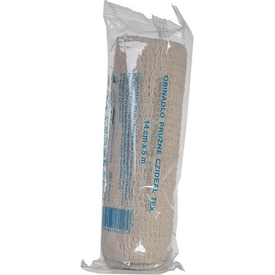 CZIDEÁL TEX obinadlo pružné 14cm x 5m/+2 ks upínacích sponek