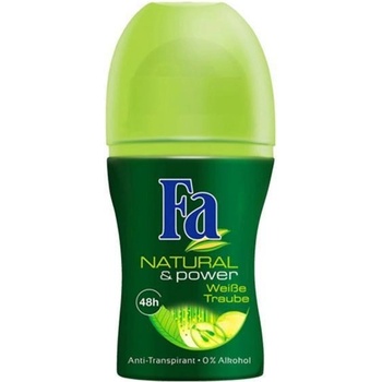 Fa Natural & Care Bílý hrozen antiperspirant roll-on 50 ml