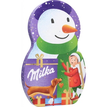 Milka sněhulák adventní kalendář 236g