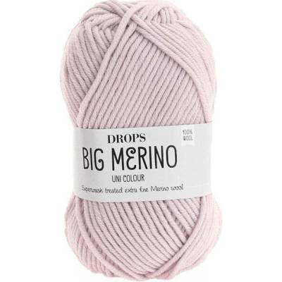 Příze DROPS Big Merino uni color 22 - pudrová růžová