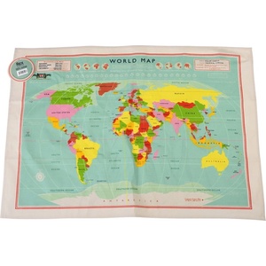 Rex London Памучна кърпа , 50 x 70 cm World Map - Rex London (29195)