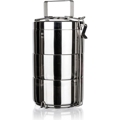 jídlonosič 14cm 3díl.nerez dvoustěnný AKCENT